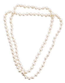 LADYS 10-11MM STRAND PEARL NECKLACE