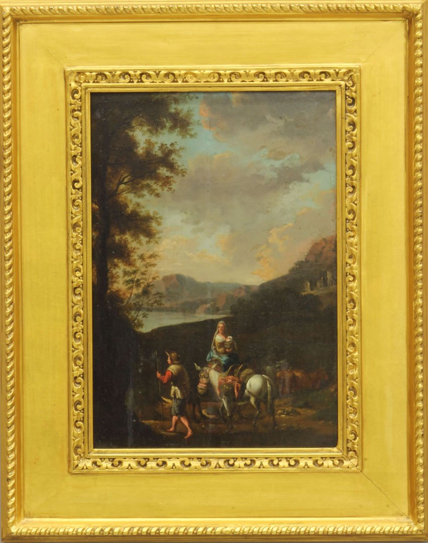 EARLY CONTINENTAL OIL ON BOARD, Landscape sight- 12" x : EARLY CONTINENTAL OIL ON BOARD, Landscape sight- 12" x 18"