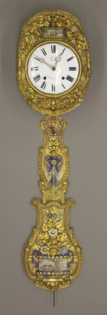 FRENCH BAKERS CLOCK circa 19th century: FRENCH BAKERS CLOCK circa 19th century