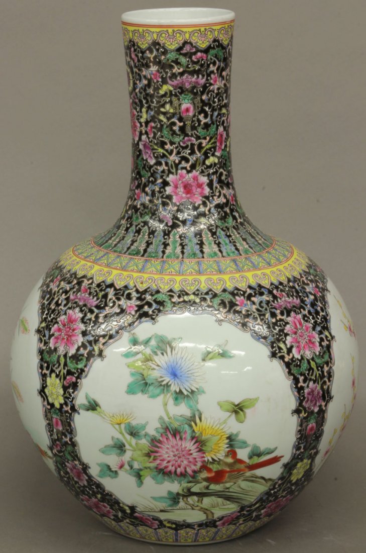 CHINESE PORCELAIN VASE circa 20th century height- 20 1/: CHINESE PORCELAIN VASE circa 20th century height- 20 1/2"