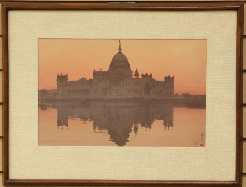 HIROSHI YOSHIDA, Woodblock Print sight- 9 1/2" x 15": HIROSHI YOSHIDA, Woodblock Print sight- 9 1/2" x 15"