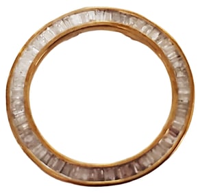 LADYS 10KT Y.G. DIAMOND PENDANT