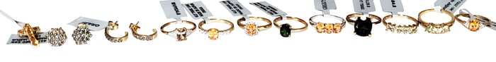 LADYS 10KT JEWELRY- LOT OF (12) PCS.