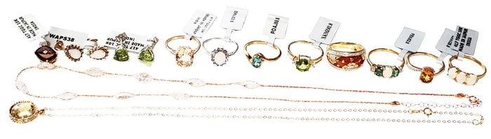 LADYS 10KT -14KT JEWELRY- LOT OF (13) PCS.
