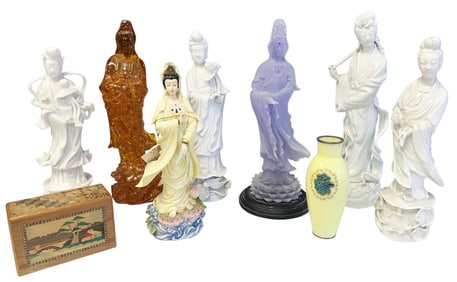 ASIAN DECORATIVE QUAN YIN STATUES, OTHER