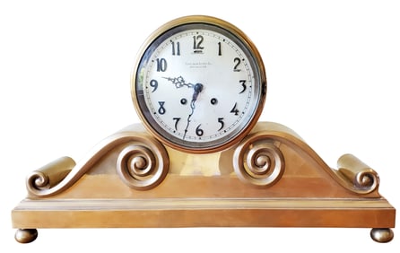 CHELSEA BRASS CAMEL BACK CLOCK