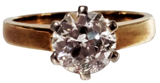 DIAMOND 1.08 CTS. SOLITAIRE 14KT RING
