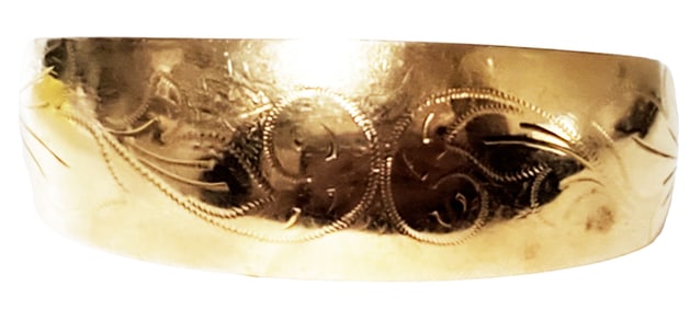 LADYS STAMPED 18KT Y.G. CUFF