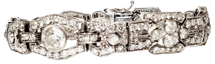 ART DECO STYLE DIAMOND & PLATINUM BRACELET