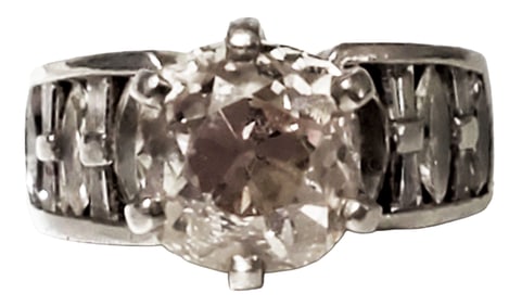 DIAMOND 3.57 CTS. SOLITAIRE PLATINUM RING