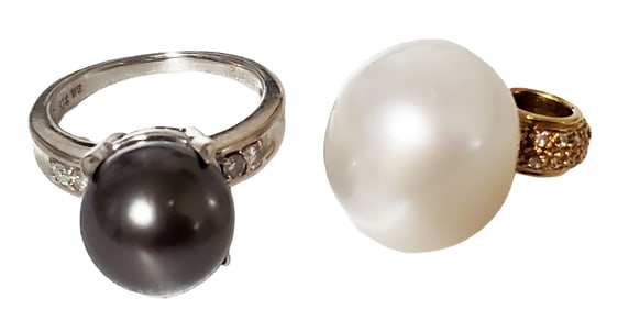 LOT OF (2) 14KT- 18KT PENDANT/RING