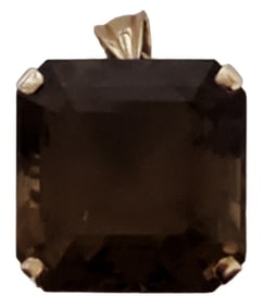 LADYS 14KT TOPAZ PENDANT