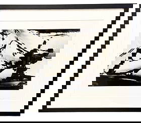 BRETT WESTON (1911-1993) "ABSTRACTION NO. 2, 1977: Framed photograph, signed and dated- 1977 Sight- 10 1/2" x 13 1/4" Overall- 19 1/2" x 22 1/4" Condition- foxing on matting Third party shipping for this lot