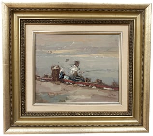 SI CHEN YUAN (1911-1974) OIL ON PANEL