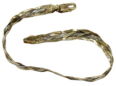 LADYS 14KT WOVEN BRACELET