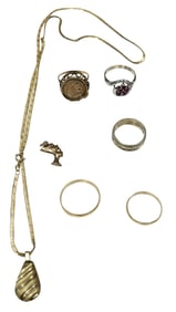 LOT OF 8KT-14KT Y.G JEWELRY