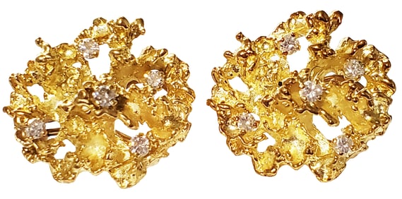 LADYS 18KT OR HIGHER DIAMOND EARRINGS