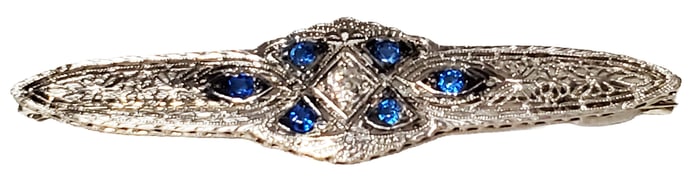 LADYS PLATINUM & DIAMOND PIN