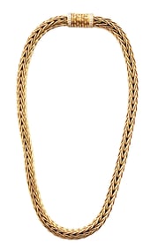 ITALIAN 18KT & DIAMOND LA PEPITA NECKLACE