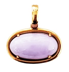 LADYS LAVENDAR JADE PENDANT