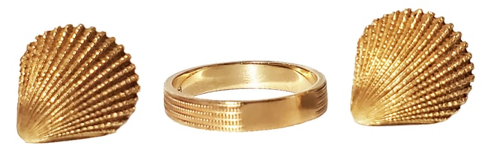 LOT OF (2) 14KT EARRINGS & RING