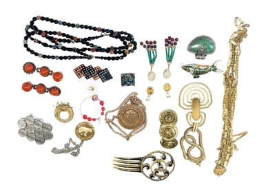 LOT OF (17) PCS. COSTUME JEWELRY