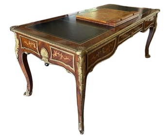 FRENCH INLAID MAHOGANY WRITING DESK
