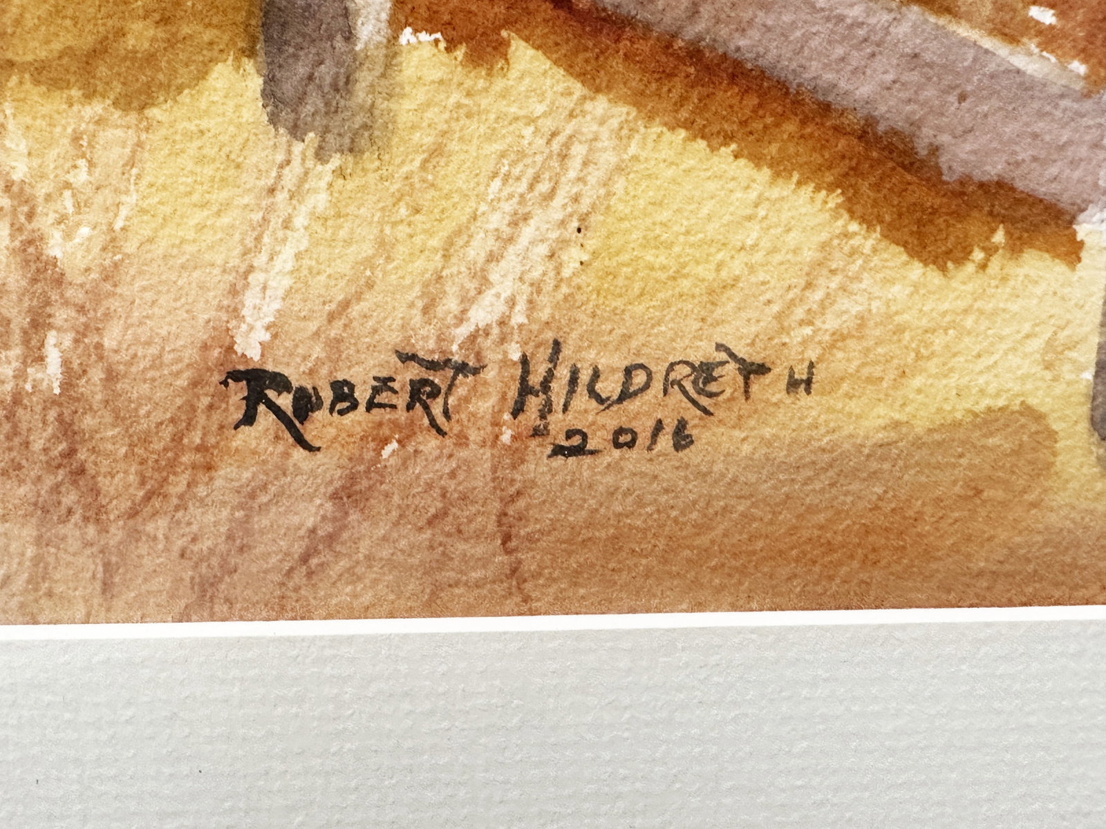 ROBERT HILDRETH, WATERCOLOR - 8
