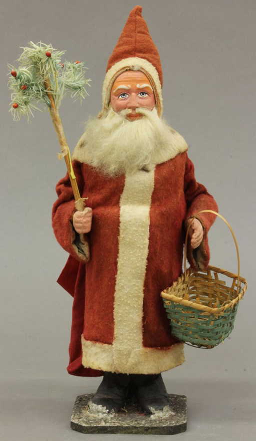 VINTAGE SANTA CLAUS CANDY CONTAINER height- 15"