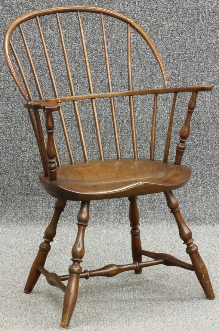 EARLY AMERICAN 18TH CENTURY ARMCHAIR: EARLY AMERICAN 18TH CENTURY ARMCHAIR