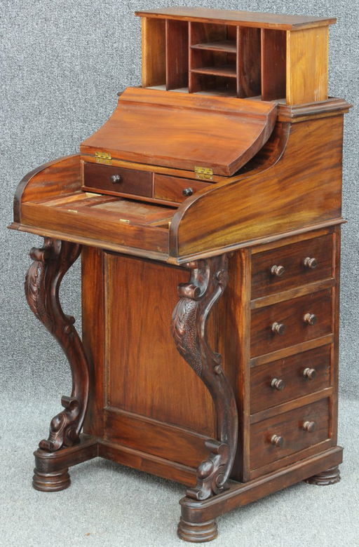 Victorian Mahogany Captain S Desk With Drawer Sides Hei May 27