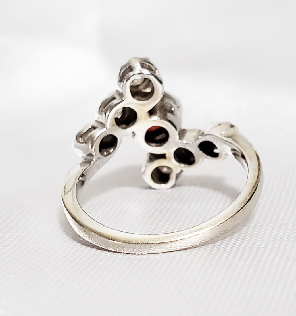 LADY'S GARNET 14KT RING - 5