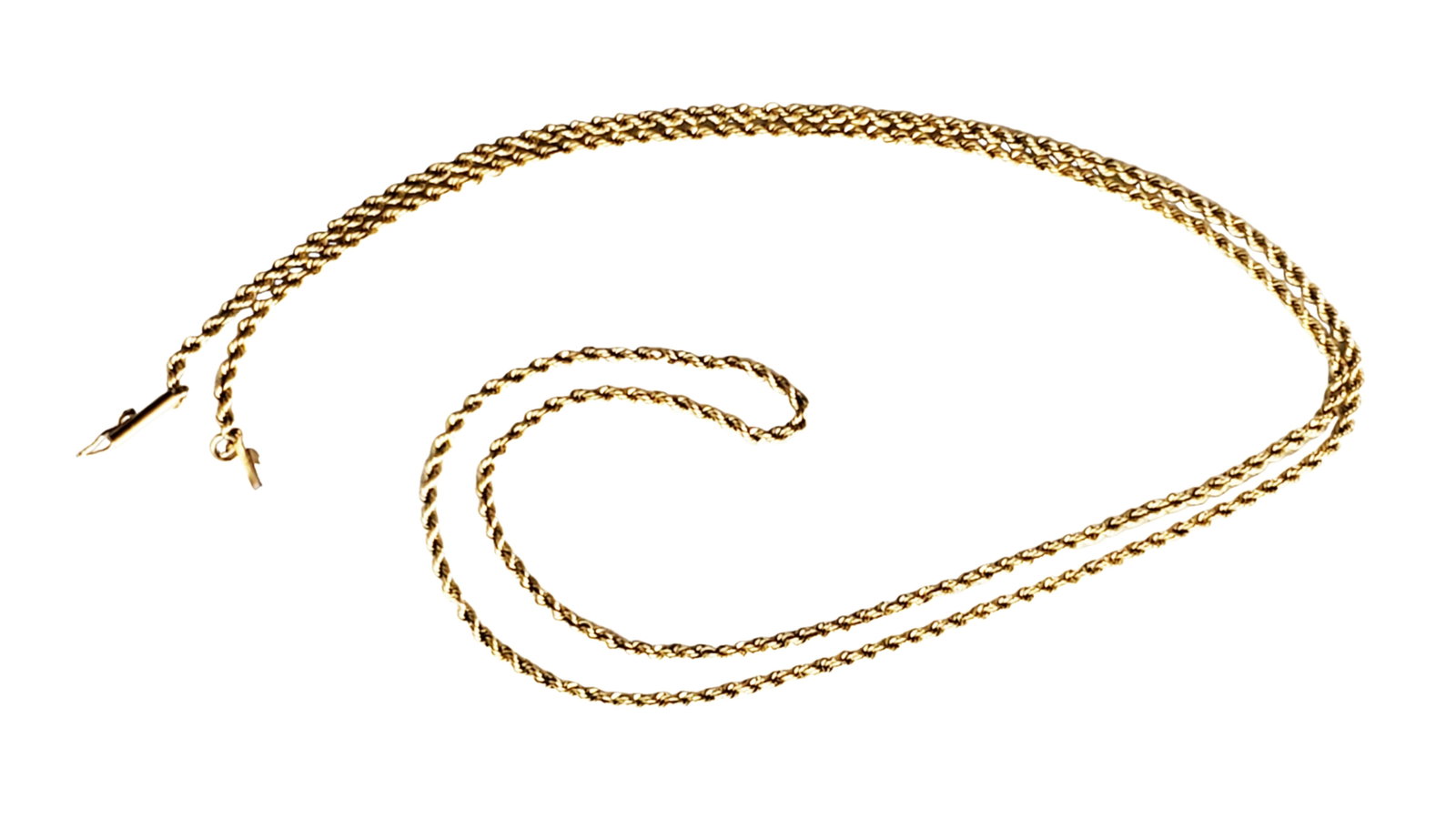 LADYS 14KT Y.G. CHAIN NECKLACE: Length- 27 1/2" Weight- 12 grams Shipping U.S. $20 plus insurance