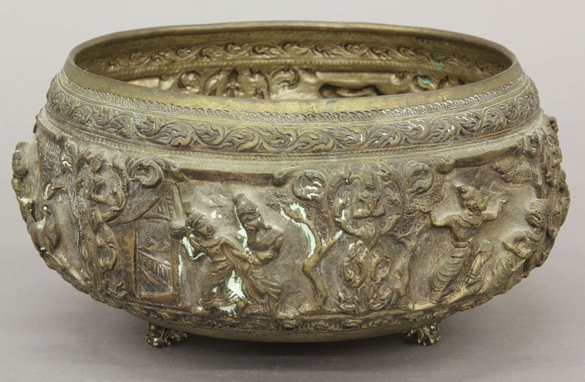 EARLY THAI METAL BOWL diameter- 9": EARLY THAI METAL BOWL diameter- 9"