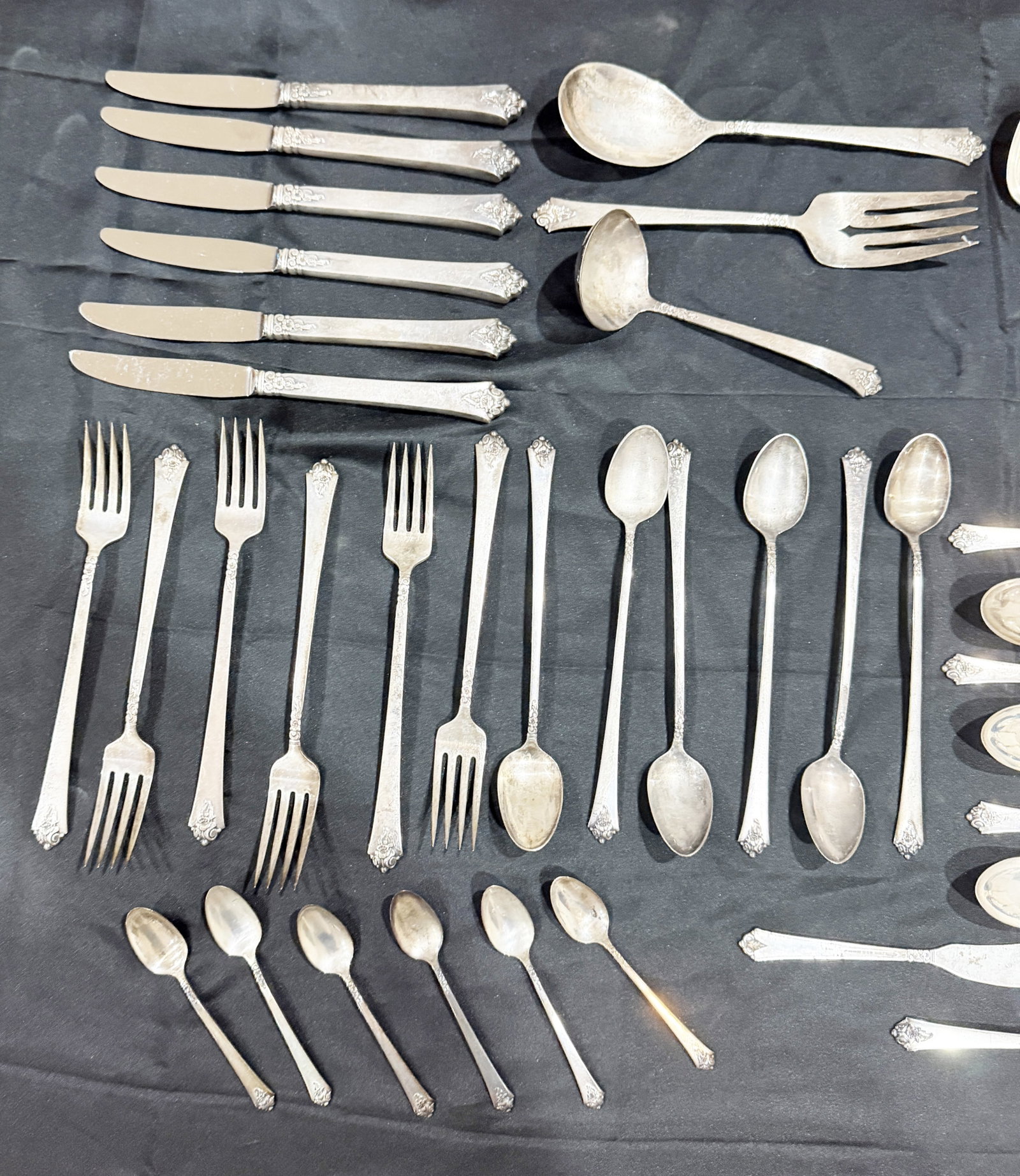 STERLING SILVER (ROYAL CREST) FLATWARE - 4