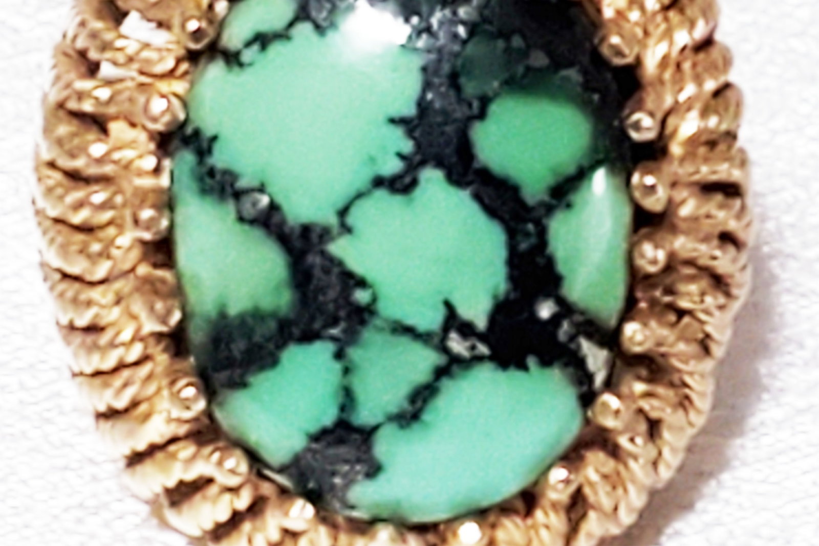 LADYS TURQUOISE 14KT RING - 4