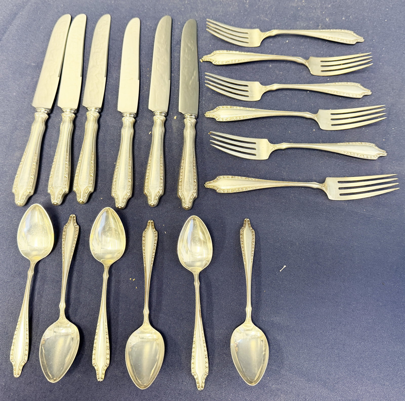 STERLING SILVER FLATWARE- (18) PCS. - 3