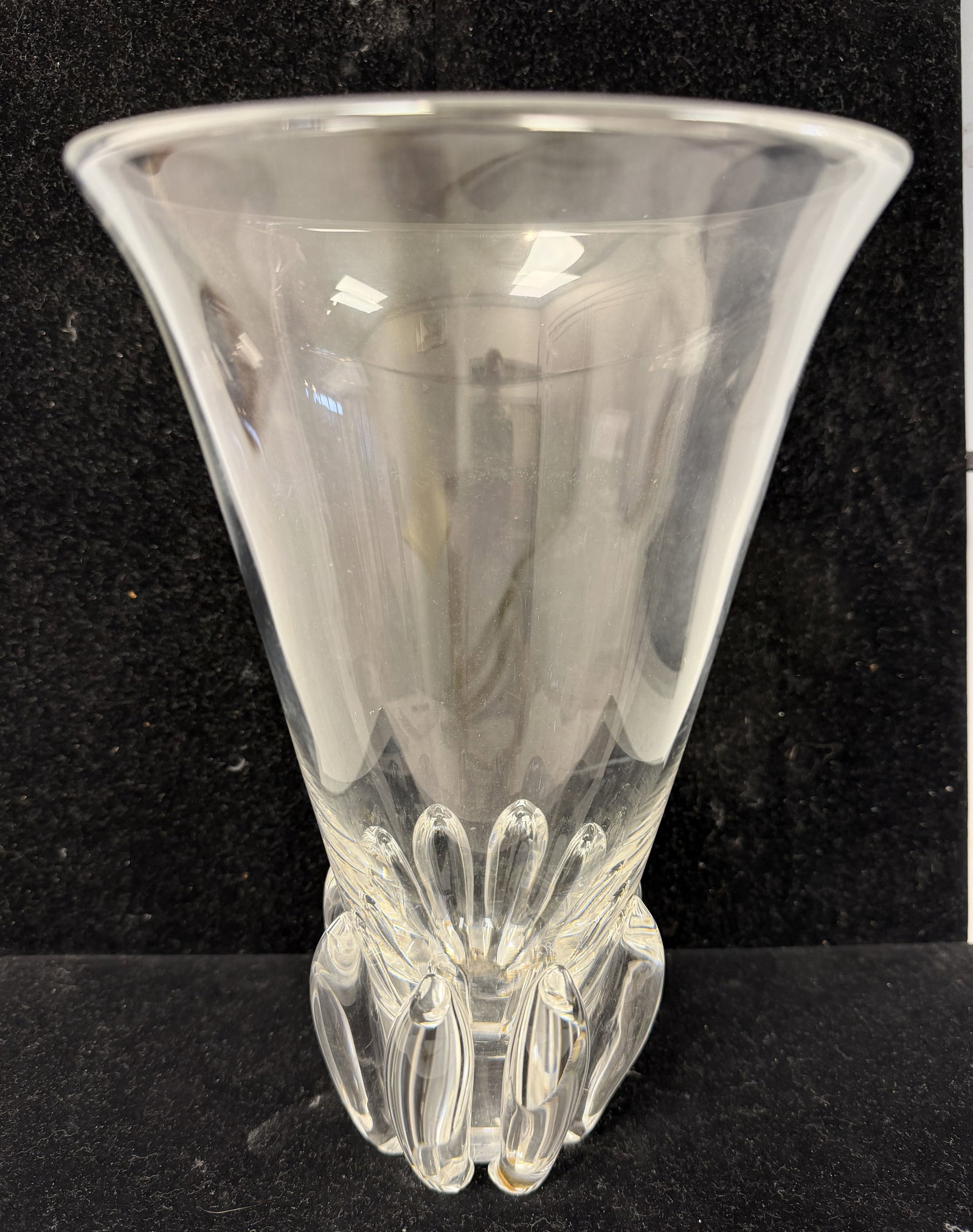 STEUBEN LOTUS CRYSTAL VASE - 2