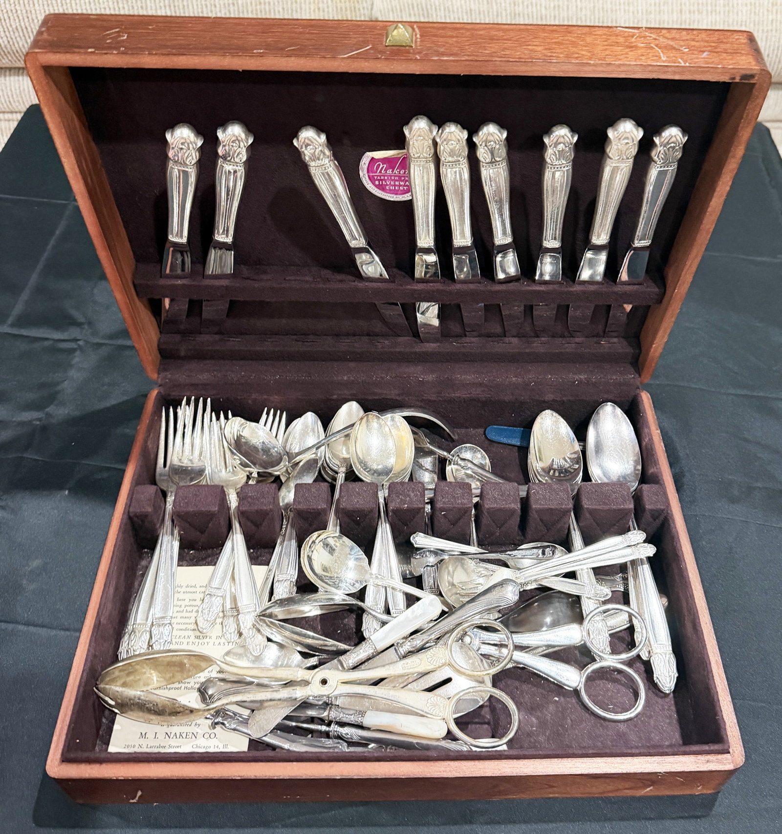 VINTAGE SILVER PLATE FLATWARE, MISC. PCS. - 2