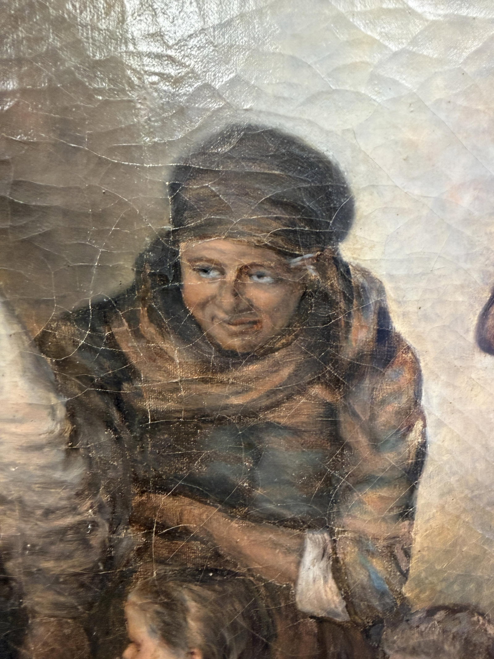 AUSTRIAN 19TH C. INTERIOR OIL ON CANVAS - 5