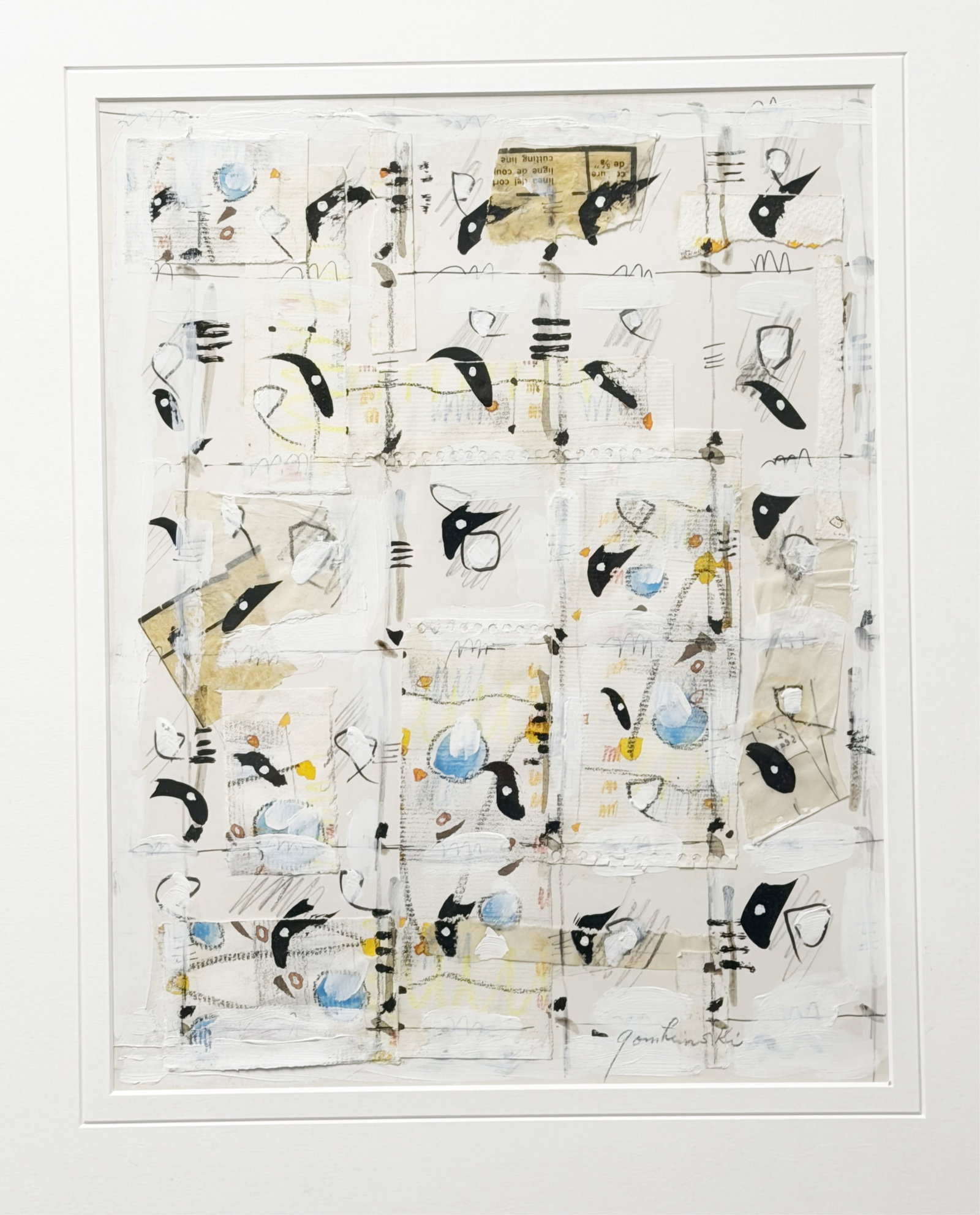 20TH C. MID-CENTURY ABSTRACT WORK - 2