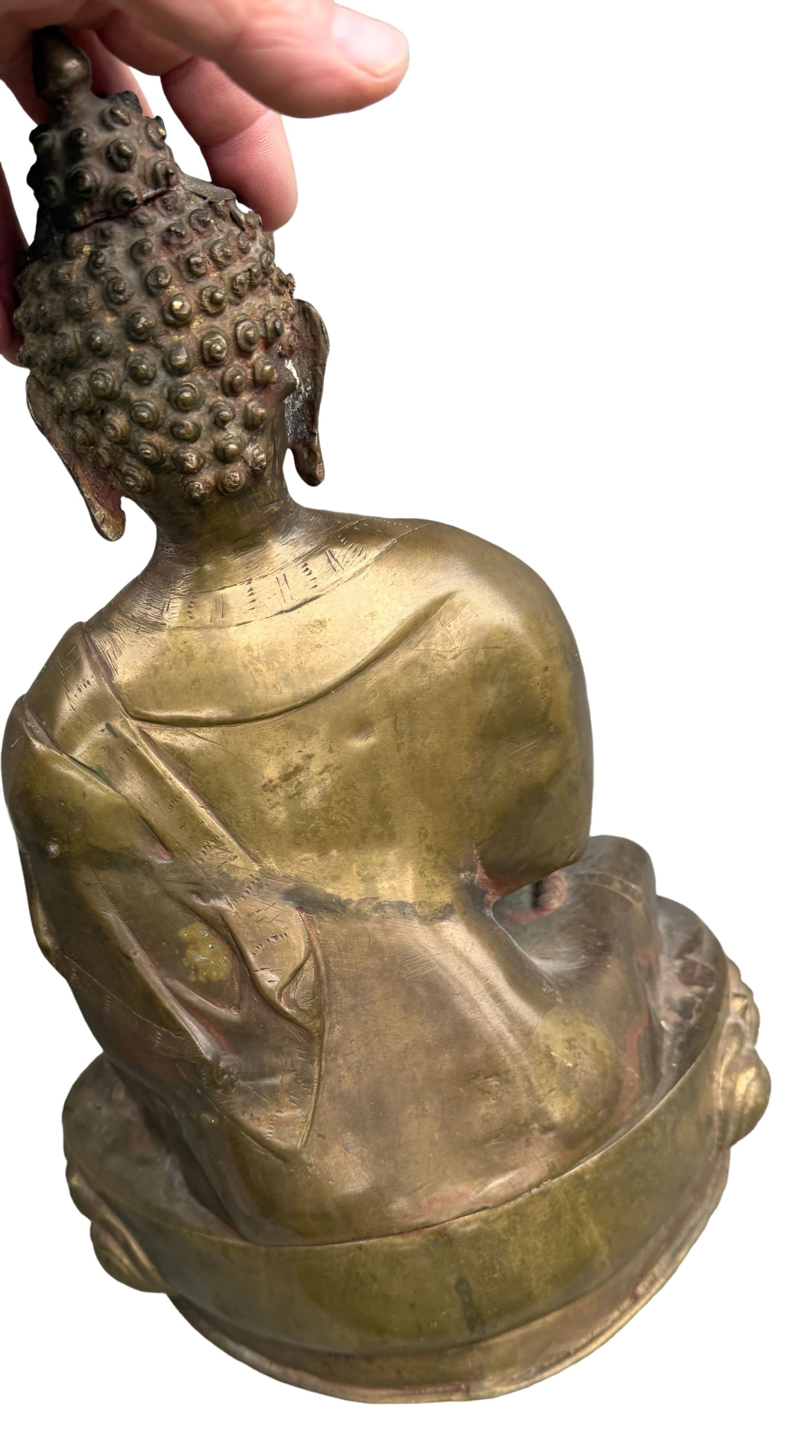 ASIAN BRASS BUDDHA STATUE - 2