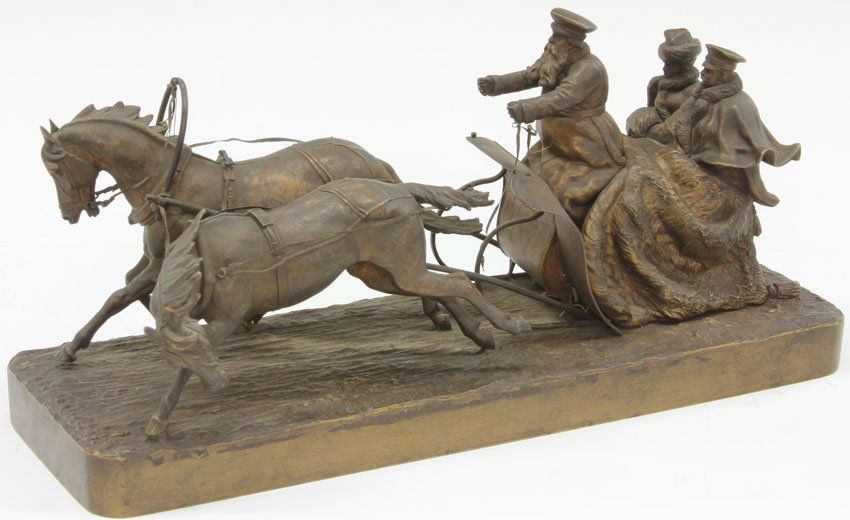 VASILI GRACHEV (1831-1905) RUSSIAN BRONZE Foundary, C.F: VASILI GRACHEV (1831-1905) RUSSIAN BRONZE Foundary, C.F. Woerdfel Length- 12"