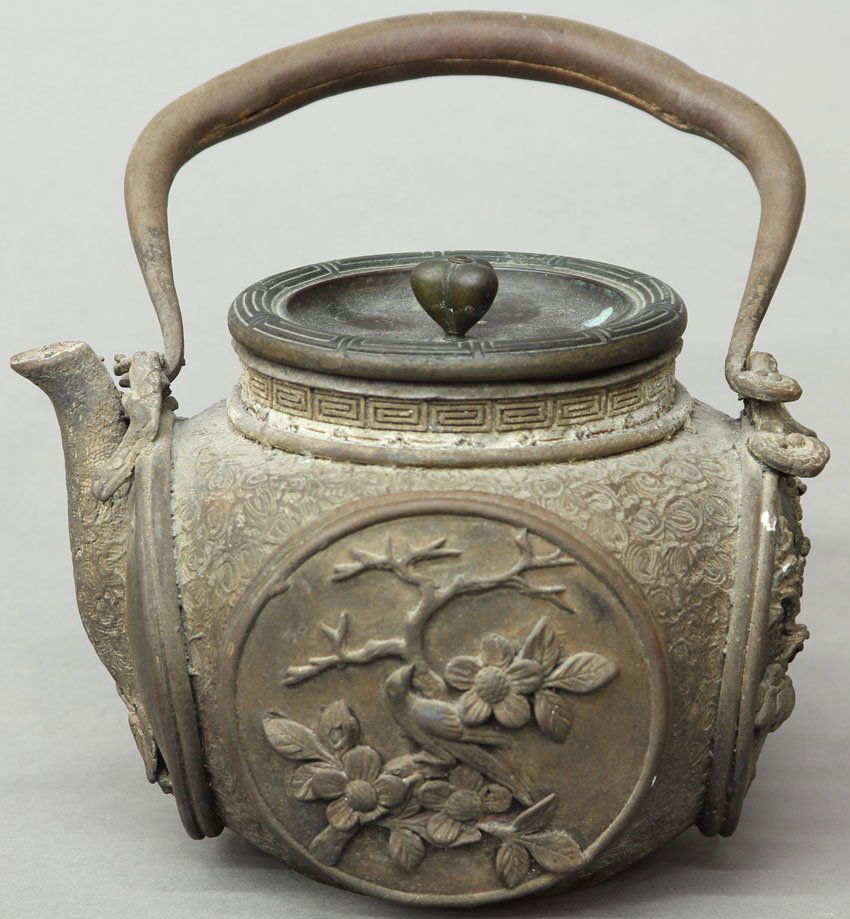 JAPANESE CAST METAL TEAPOT