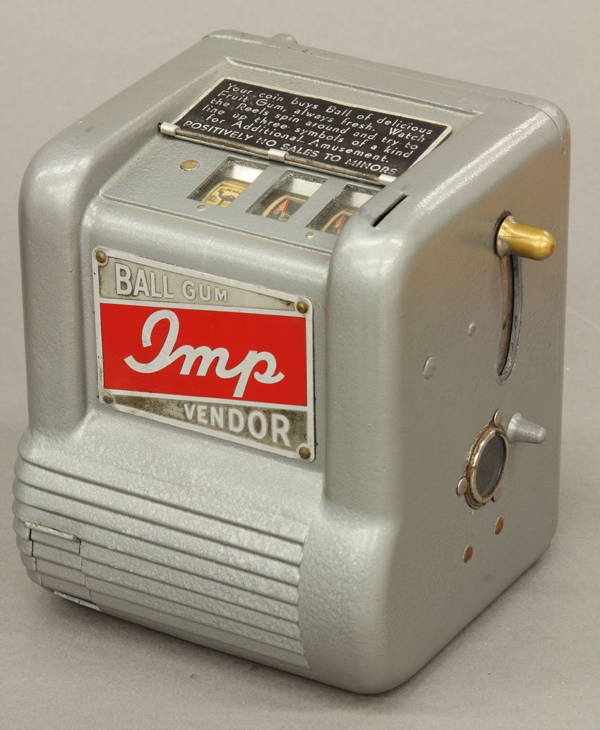 IMP VENDOR BALL GUM: circa 1930 Height- 6 1/4"