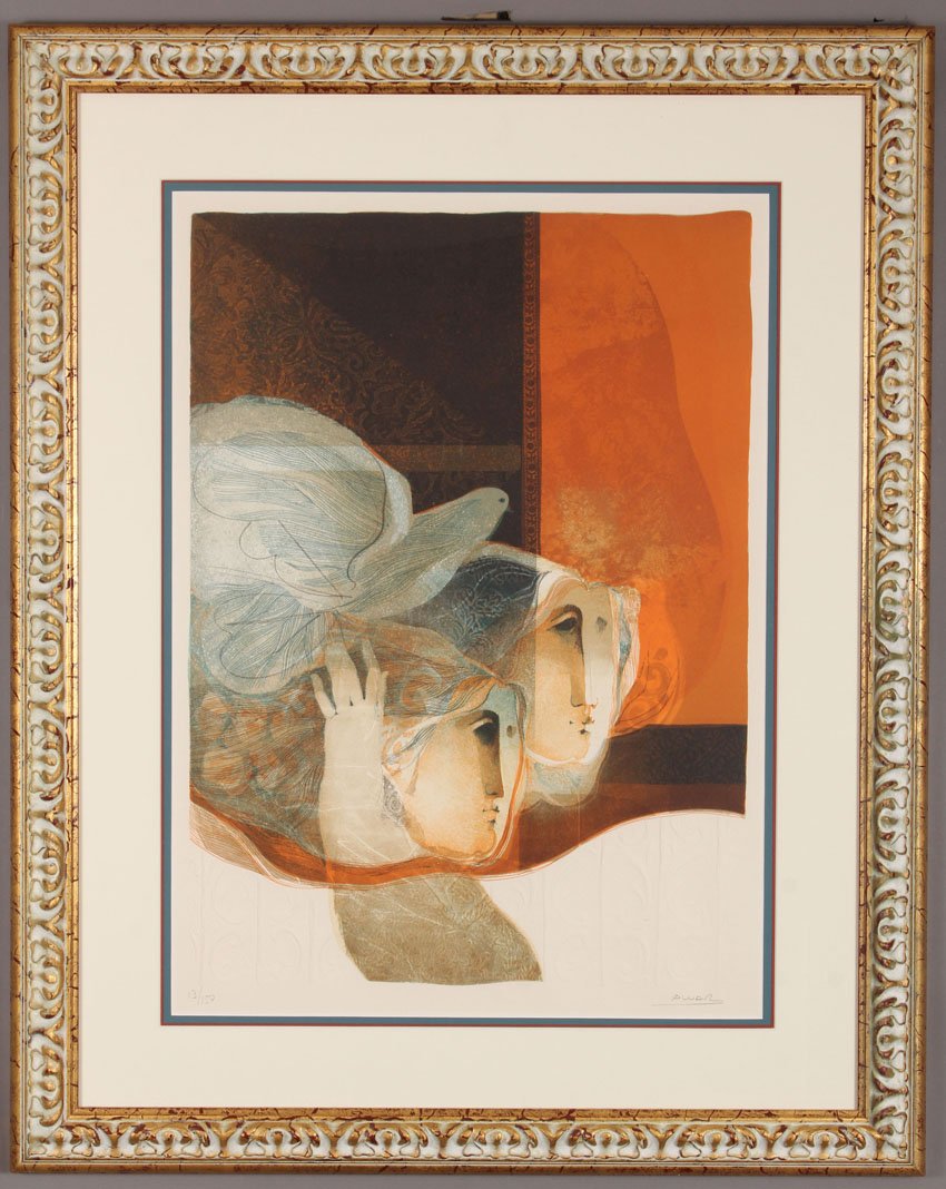 SUNOL ALVAR, COLOR LITHOGRAPH: Sight- 17 3/4" x 25 1/4"