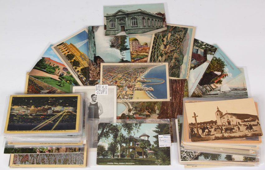 COLLECTION OF POSTCARDS: including California Over 400