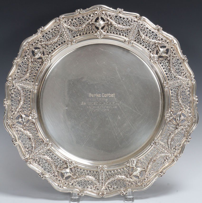 SHREVE & CO. STERLING SILVER PLATER, GOLF TROPHY: San Francisco Golf & Country Club, 1912-1914