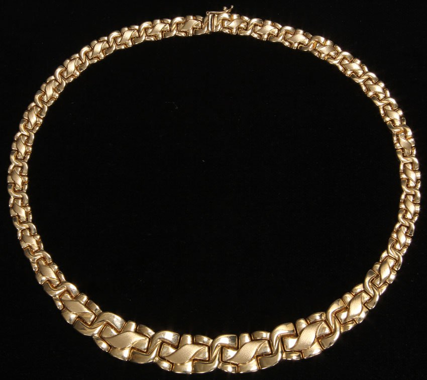 LADIES 14KT GOLD CHAIN NECKLACE: Marked RCI Turkey Weight- 32.3 grams