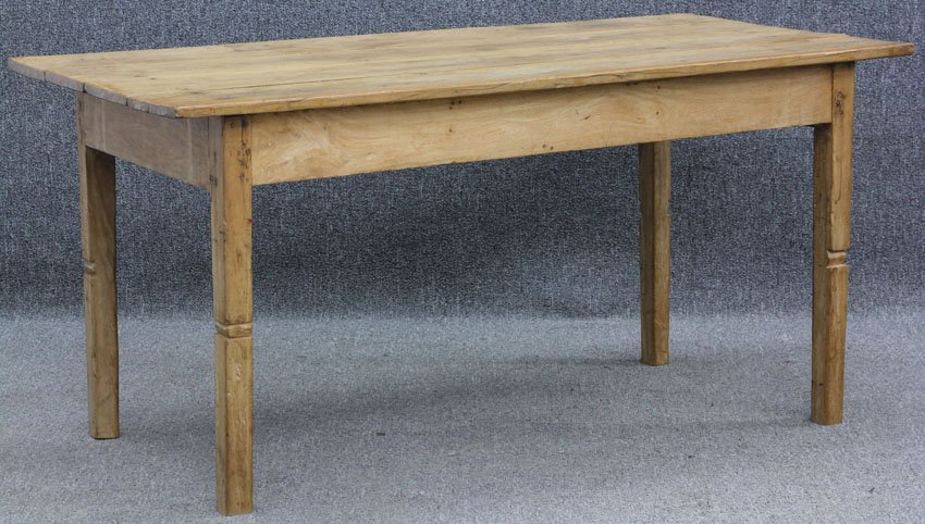 LOUIE XV STYLE FARM TABLE: Height- 30 3/4", Top- 32 1/4" x 64"